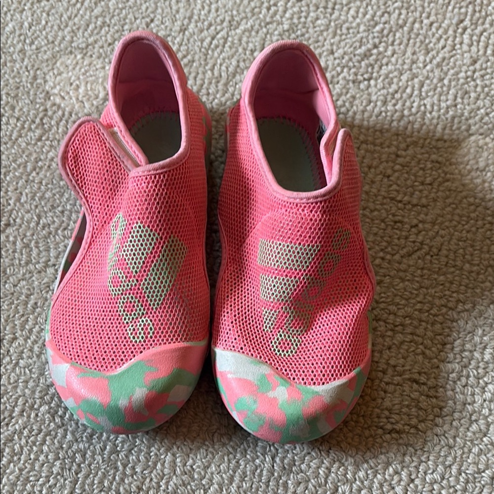 Adidas Pink and Green Water Shoes